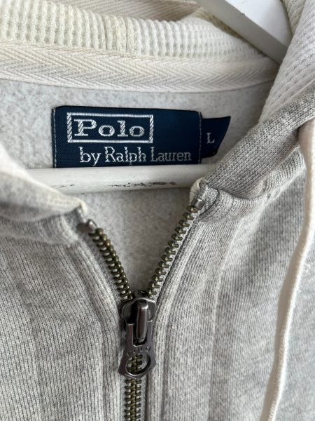 Polo Ralph Lauren Grey Zip Up Hoodie - Image 2