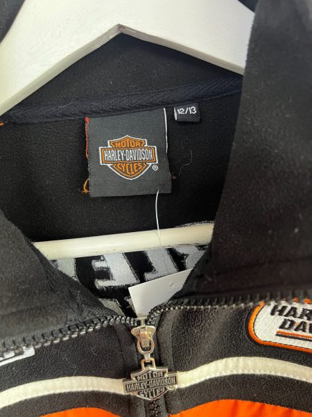 Harley Davidson Racing Black Fleece Jacket - Image 2