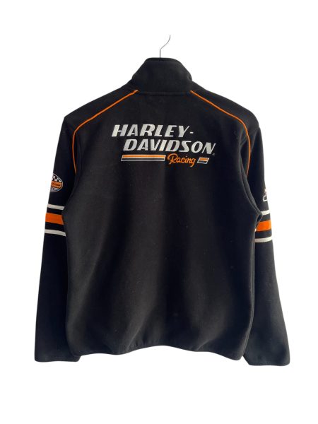 Harley Davidson Racing Black Fleece Jacket - Image 3