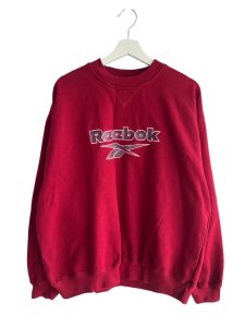 Reebok Essentials Spellout Red Sweatshirt