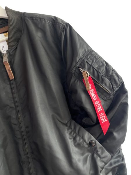 Alpha Industries Black Bomber Jacket - Image 4