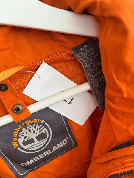 Timberland Weather Gear Hooded Orange Jacket - Image 2