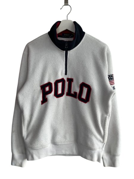 Polo Ralph Lauren USA White Borg Pullover