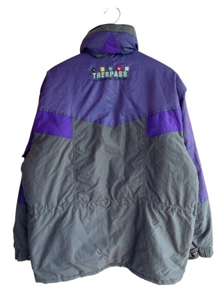 80s Trespass Ski Espace All Weather Grey Jacket - Image 3