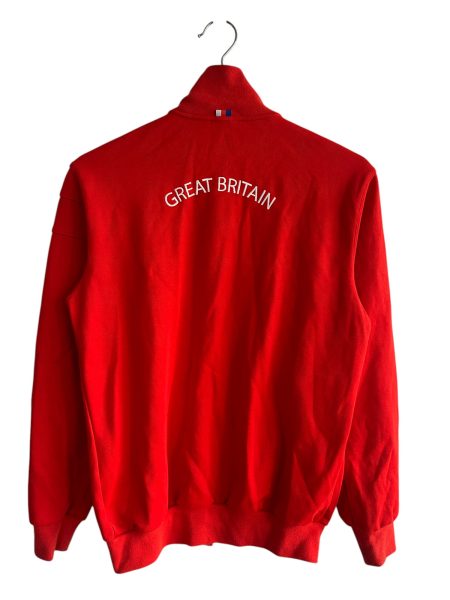 2004 Olympics Adidas Great Britain Red Track Jacket - Image 3