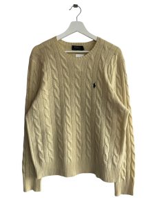 Polo Ralph Lauren Cream Cable Knit 