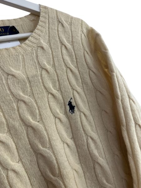 Polo Ralph Lauren Cream Cable Knit  - Image 5