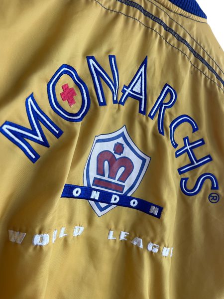 90s London Monarchs Adidas NFL Jacket - Image 4