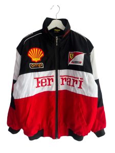 Ferrari F1 Embroidered Bomber Jacket