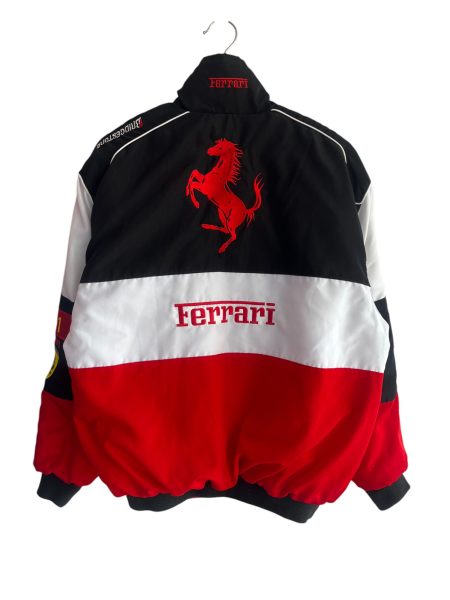 Ferrari F1 Embroidered Bomber Jacket - Image 3