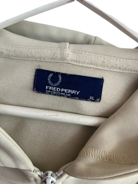 Fred Perry Sportswear Cream Hooded Track Jacket - Image 2
